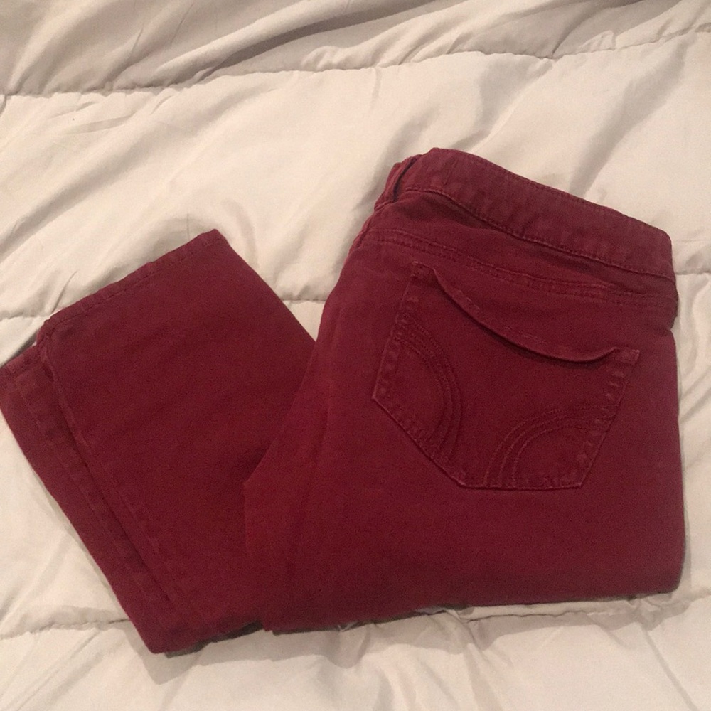 Maroon Hollister Jeans